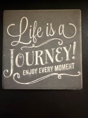 Rustic set of 4 ceramic coasters